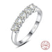 18K Gold Moissanite Wedding Ring – D-Color VVS1 Certified Stone SF