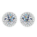 Premium 925 Sterling Silver Round Cut Earrings for Timeless Brilliance SF
