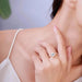 1-2 CT Moissanite Engagement Ring – D Color Lab-Certified Diamond SF