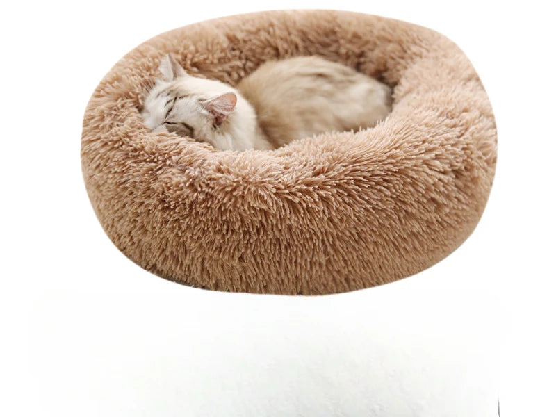 Plush Cat & Dog Nest Bed – Warm, Washable & Fluffy for Winter Comfort - Samanta Factory