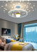 Modern Flush Mount LED Chandelier – Remote-Control Dimmable Ceiling Light - Samanta Factory