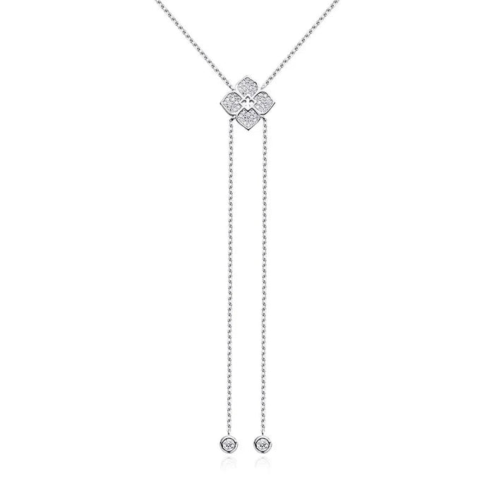 Moissanite Necklace – Full Round-Cut Sparkle in 925 Sterling Silver SF