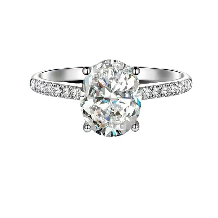 Elegant 1–4CT Moissanite Bridal ring  with 18K Gold Plating for Women SF