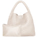 Woven Tote Bag  with Purse for Women – Large Soft Leather Shoulder Bag for Work, Beach & Travel - Samanta Factory