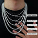 Moissanite Tennis Necklace – GRA Certified S925 Silver Sparkle SF