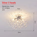 Crystal Dandelion Ceiling Light – 4-Light Nordic Chandelier for Living Room & Dining Room SF