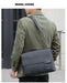 Men’s Business Satchel Bag – Slim PU Leather Shoulder Bag SF