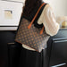 Luxurious Women’s Leather Shoulder Bag – Stylish Microfiber Synthetic Leather Casual Tote - Samanta Factory