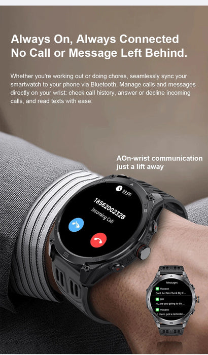 Unisex GPS Smart Watch – AMOLED Display with 170+ Sports Modes SF