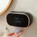 Touchless wall-mounted foaming soap dispenser with USB charging, 350ml capacity, rainproof button, and smart infrared sensor on a modern bathroom wall

