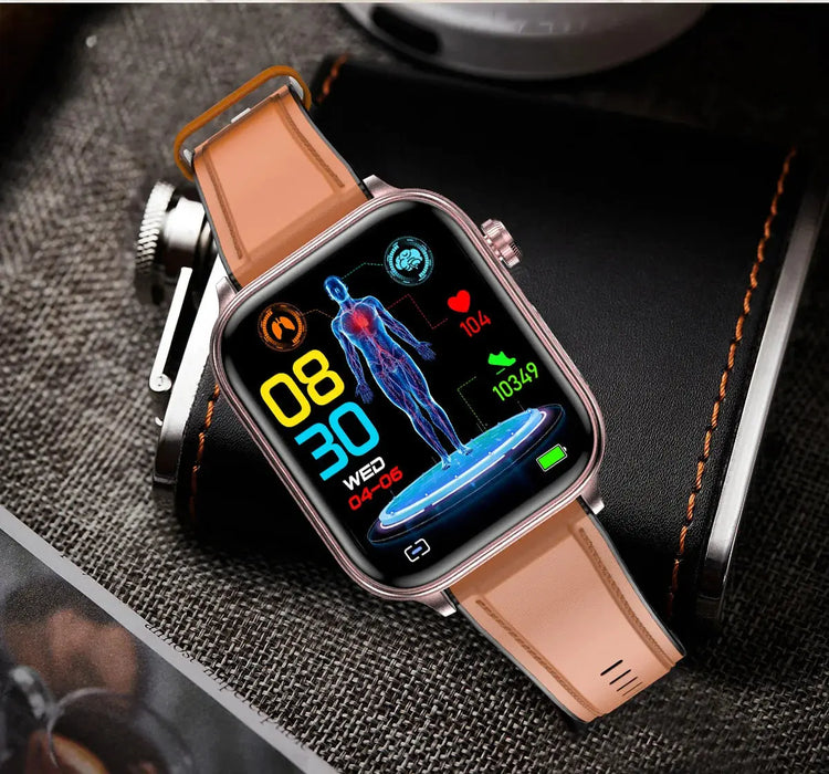 ECG Health Smartwatch – AMOLED Display & AI Voice Calling SF