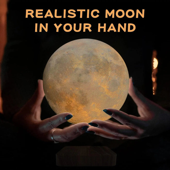 Levitating Moon Lamp – Magnetic Floating 3D LED Light SF