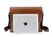 Men’s Business Satchel Bag – Slim PU Leather Shoulder Bag SF