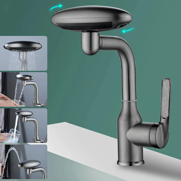 Bathroom Sink Faucet – 4-Mode Water Flow with 360° Swivel & Modern Design - Samanta Factory
