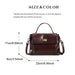 Women’s  Leather Shoulder Bag – Compact Casual Satchel SF