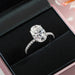 D Color VVS1 Oval Cut Moissanite Wedding Ring
