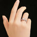 Moissanite Ring – S925 Sterling Silver 18K White Gold Plated SF