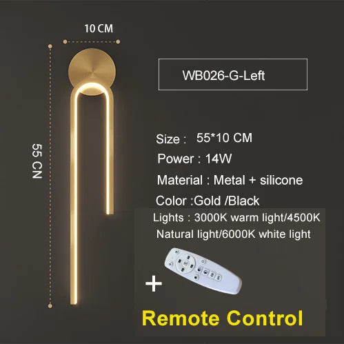 LED Wall Light – Modern Indoor Wall Sconce with 3-Colour Temperature for Bedroom & Hallway SF