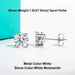10K Gold Post Moissanite Stud Earrings with GRA Certificate SF