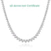 Moissanite Pendant Necklace – D-Color VVS1 Water Drop in 925 Sterling Silver SF