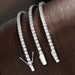 925 Sterling Silver Waterproof Moissanite Bracelet with GRA Certification SF