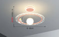 Modern Flush Mount LED Chandelier – Remote-Control Dimmable Ceiling Light - Samanta Factory