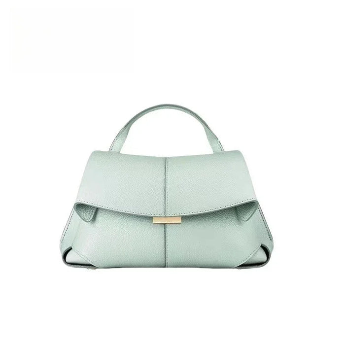 European Style Shoulder Handbag-Pleated Cowhide Leather Designer Crossbody Bag for Women - Samanta Factory