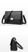 Women’s Genuine Leather Shoulder Bag – Square Ruched Handbag with Hasp Closure - Samanta Factory