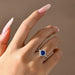 Moissanite Ring – D Color VVS1 Sterling Silver SF