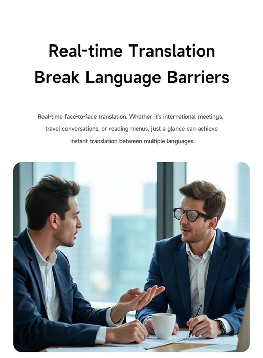 8K AI Smart Glasses with Camera & Translation – Bluetooth Calling Voice Assistant Eyewear SF