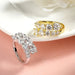 Moissanite Bridal Ring – D-Color VVS1 Round Cut in 925 Sterling Silver SF