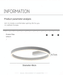 LED Ceiling Light – Modern Surface-Mounted Design with Dimmable Remote Control - Samanta Factory