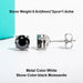 10K Gold Post Moissanite Stud Earrings with GRA Certificate SF