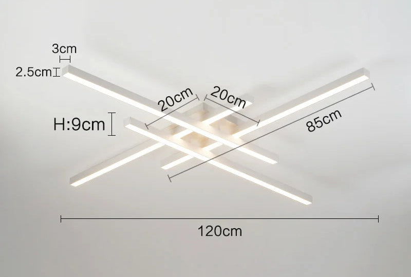 Ceiling Light – Modern Nordic Iron & Acrylic Design with LED Illumination - Samanta Factory