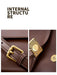 Split Leather Satchel Bag – Moderate Hardness for Women SF