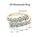 Moissanite Wedding Band – 3.26cttw Multi-Stone Sparkle SF