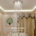 Modern LED Chandelier – Dimmable Flush Mount Ceiling Light - Samanta Factory