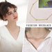 Heart Link Chain Necklace – Gold Stainless Steel Design SF