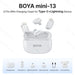BOYA Mini Wireless Microphone – 2.4GHz Lavalier Mic with Charging Case for iPhone & Android - Samanta Factory