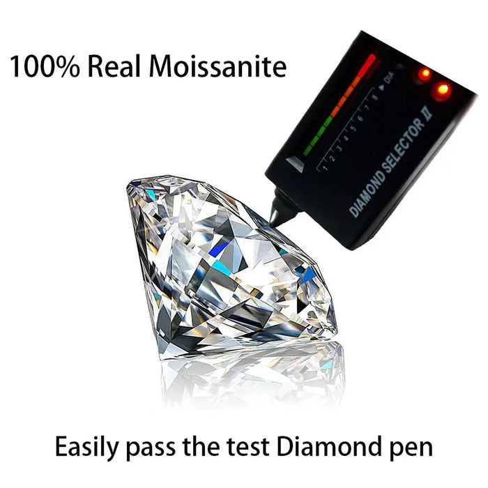 Moissanite Wedding Band Ring – 4.5CT D-Color 925 Sterling Silver SF