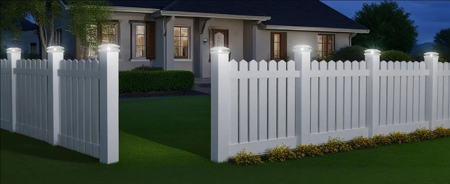 Solar Post Light – Bright LED Garden & Fence Lamp - Samanta Factory