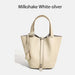 Cowhide Leather Bucket Bag – Soft Fashion for Four Seasons SF