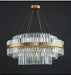 Modern Luxury LED Crystal Chandelier – Dimmable Remote-Controlled Ceiling Light - Samanta Factory