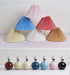 Korean Table Lamp – Vintage Pleated Fabric Shade with Ceramic Base - Samanta Factory