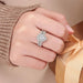 Sterling Silver Bridal Ring Set – Pear Cut Zircon Elegance SF