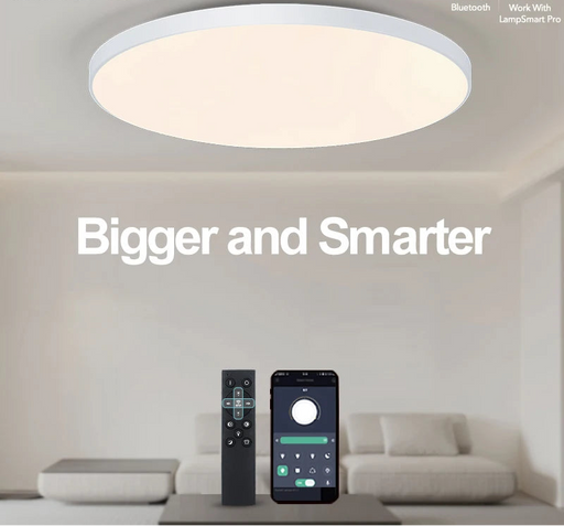MARPOU Big Size Smart ceiling lamp led lamp for bedroom 80W ceiling lights with Remote control Dimmable led lights for room - Samanta Factory