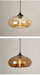 Modern Glass Pendant Light – Elegant LED Ceiling Fixture with Iron Finish - Samanta Factory