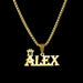 Custom Name Crown Necklace- Trendy Crown Name Necklace in Gold, Silver & Rose Gold SF
