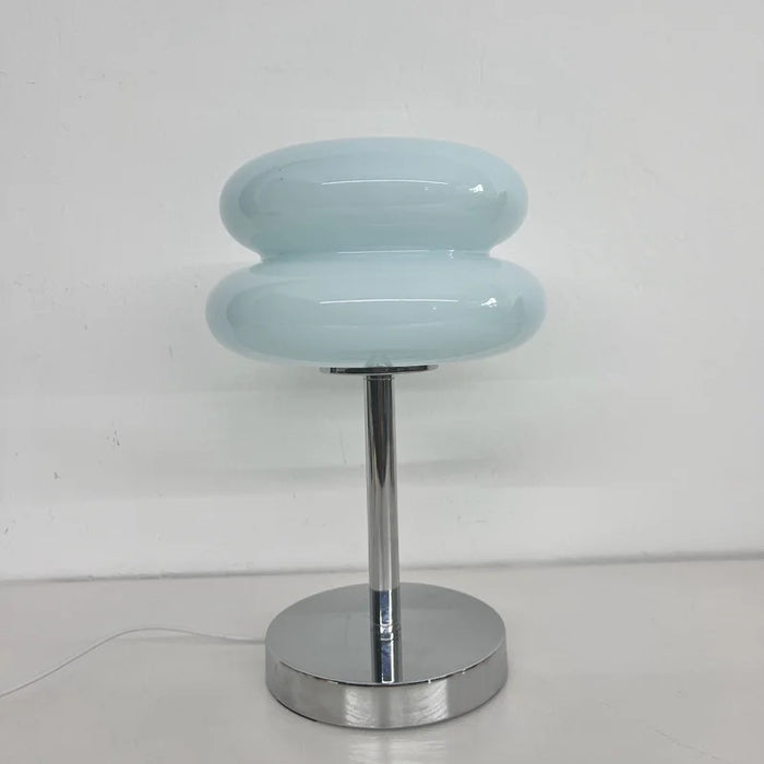 Modern Stained Glass Table Lamp – Touch Control LED Bedside Lighting - Samanta Factory