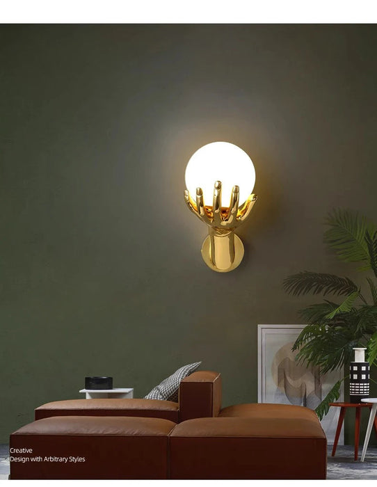 Modern Resin Wall Lamp – G9 LED Indoor Wall Light for Living Room & Bedroom SF
